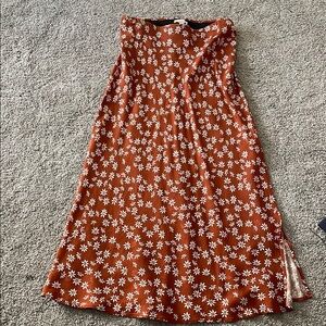 Floral Rust Skirt